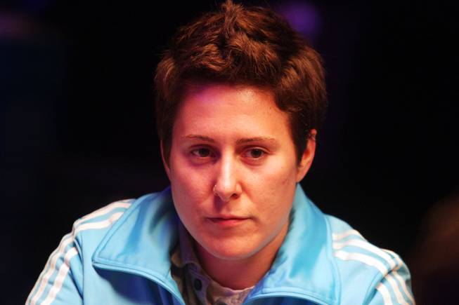 Vanessa Selbst plays in the Main Event of the World Series of Poker at the Rio in Las Vegas on Thursday, July 12, 2012.