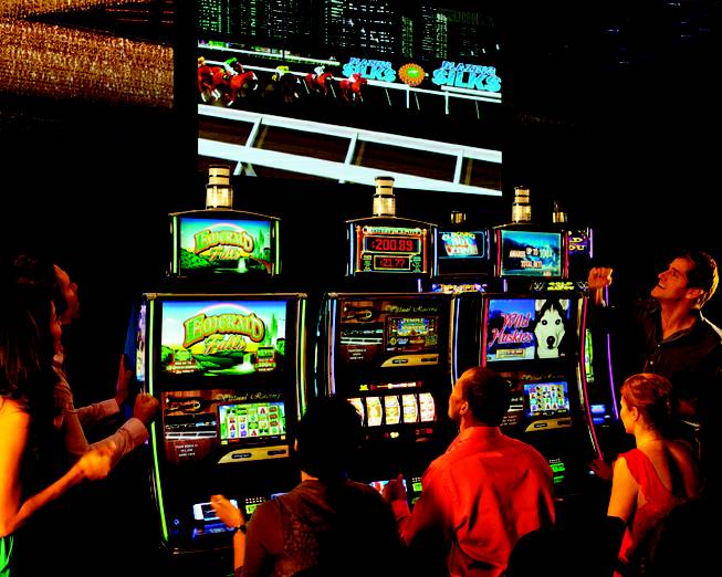 South Point is unveiling a new poker machine gambling feature called Virtual Horse Racing by Bally's Technology on Thursday, July 26, 2012.
