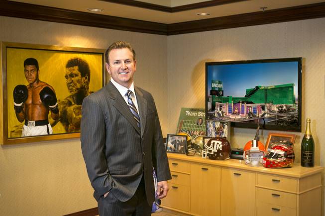 Scott Sibella, President of the MGM Grand, stands in his office, July 17, 2012.