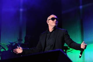 Pitbull performs at Red Rock Resort on Friday, Aug. 10, 2012.