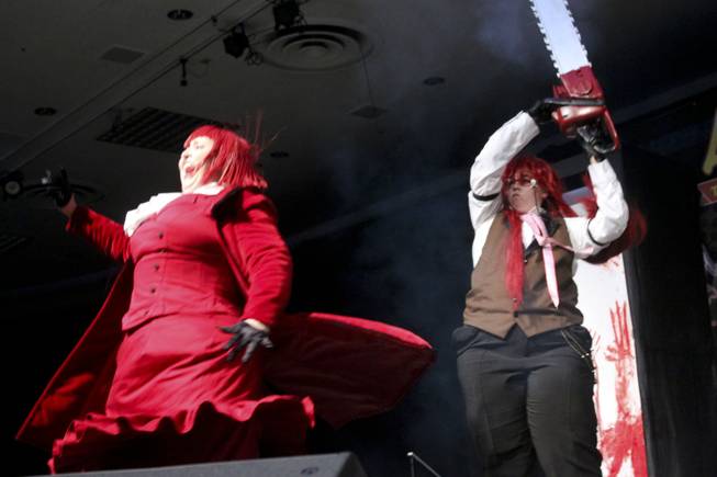 2012 Masquerade competition winner Melissa Schurig and partner perform at Animegacon at LVH on Saturday, Aug. 18, 2012.