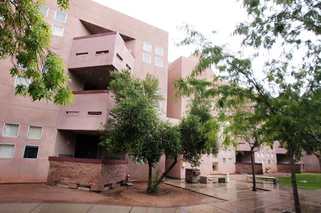 Hughes Hall, part of the Upper Class Complex on the campus of UNLV in Las Vegas on Wednesday, August 22, 2012.