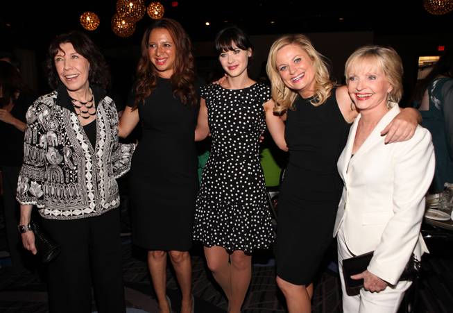 (L-R) Actors Lily Tomlin, Maya Rudolph, Zooey Deschanel, Amy Poehler and Florence Henderson attend the Academy of Television Arts & Sciences 2012 Performers Peer Group Reception at the Sheraton Universal Hotel on August 20, 2012 in Universal City, California. 
