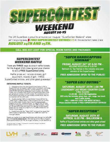 Supercontest Weekend Details
