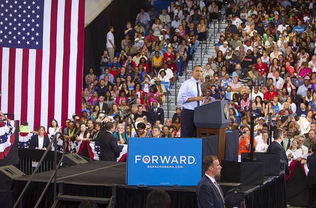 Obama Speaks at Canyon Springs High School