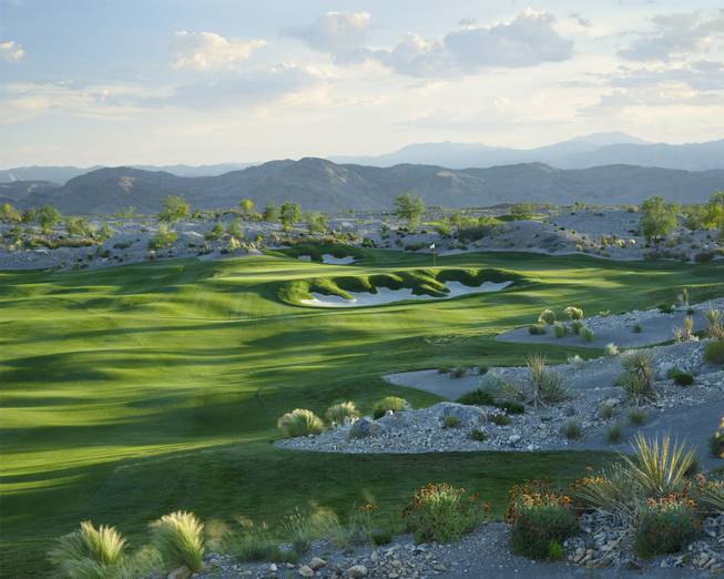 A photo of Coyote Springs Golf Course, the only completed element of the 43,000 acre Coyote Springs project, which the developer says will one day include 159,000 homes. Local officials will flip the switch on a new electrical substation at Coyote Springs, located 50 miles north of Las Vegas, on Wednesday, Aug. 22, 2012, which will enable further development of the project.