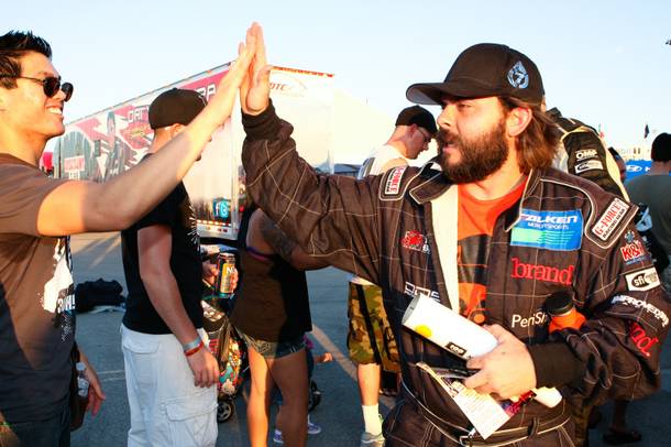 Danny's pit is always a party. Maybe that's why he won FD's Spirit of Drift award. It meant more to him than winning a championship. 