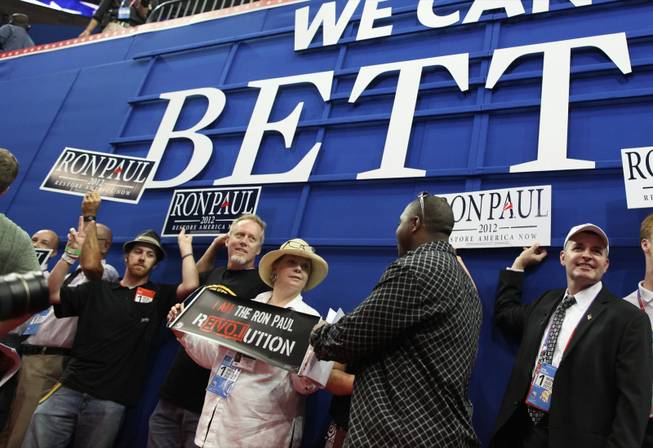 Ron Paul Supporters at the 2012 Republican Convention