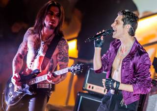Jane's Addiction performs at Boulevard Pool in the Cosmopolitan of Las Vegas on Friday, Sept. 7, 2012.