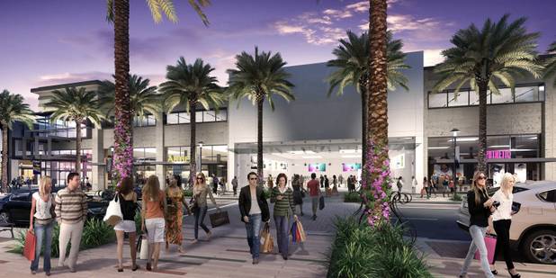 A rendering of the Shops at Summerlin which are set to open fall 2014. The Shops at Summerlin will feature over 125 stores and restaurants in an open-air shopping environment with pedestrian thoroughfares and engaging storefronts.