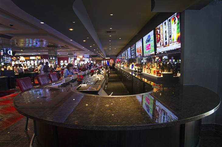 The Long Bar is shown at the D Las Vegas in downtown Las Vegas Tuesday, Oct. 9, 2012. The casino, formerly Fitzgeralds, is celebrating it's rebranding and renovation with festivities this weekend.