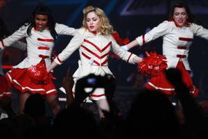 Madonna performs at MGM Grand Garden Arena on Saturday, Oct. 13, 2012.