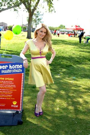 Holly Madison attends the Forever Home Family Picnic to benefit Lied Animal Foundation on Saturday, Oct. 13, 2012.