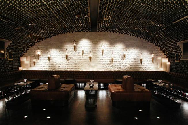 An alcove is part of the design of Javier's in Aria Oct. 18, 2012.