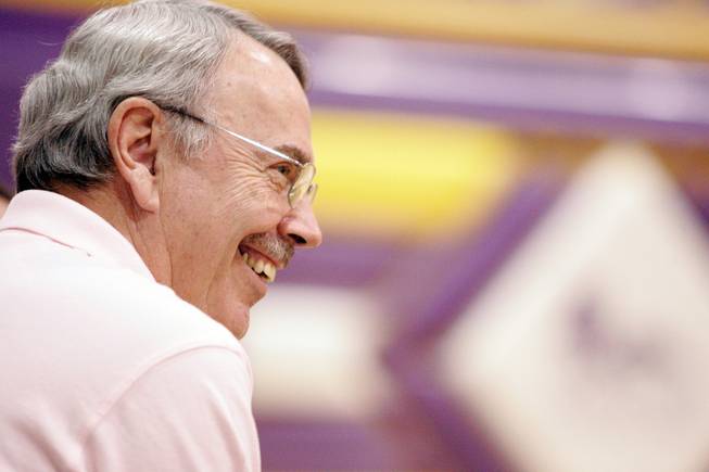 Former Durango High basketball coach Al La Rocque during the 2008 season, which was the last in his 34-year career in Southern Nevada. La Rocque, after spending the past four years watching his daughter play at Stanford, is back in coaching as an assistant at Northern Arizona University.