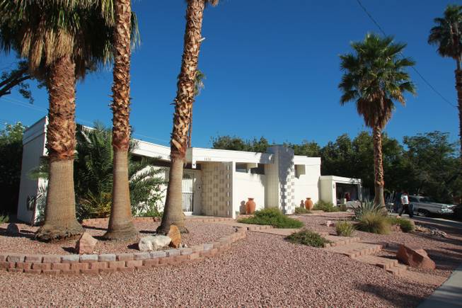 A mid-century modern home is seen in the Paradise Palms neighborhood Saturday, Oct. 20, 2012.