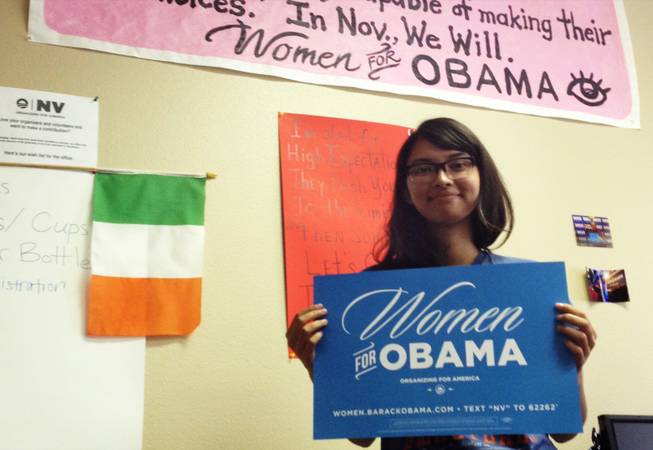 Democratic campaign volunteer Samantha Picazo.