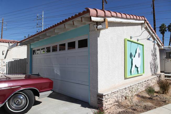A home is seen in the Paradise Palms neighborhood during a midcentury modern bus tour of homes in Las Vegas on Sunday, October 28, 2012.