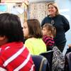 Manda Kristof teaches a fifth grade writing class at Ferron Elementary School in Las Vegas on Wednesday, October 31, 2012.