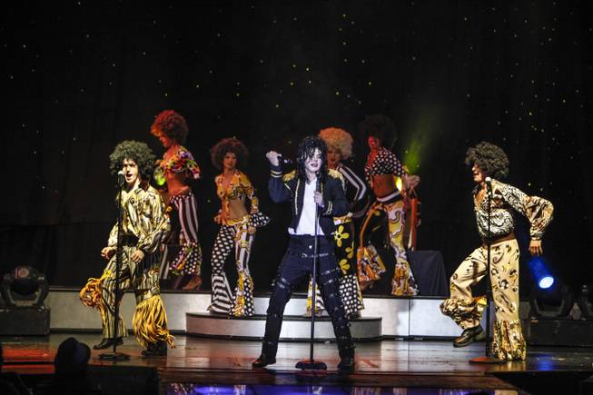 Michael Firestone portrays Michael Jackson in the show "MJ LIve" at the Rio All-Suite Hotel and Casino in Las Vegas.