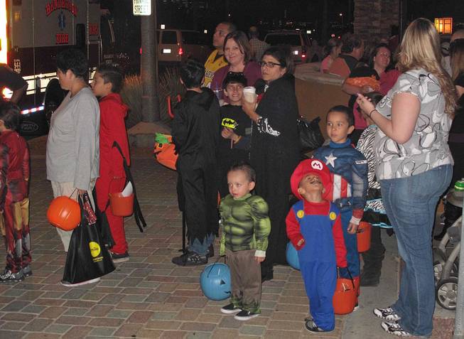 A Halloween scene at the District at Green Valley Ranch in Henderson, Wednesday, Oct. 31, 2012.