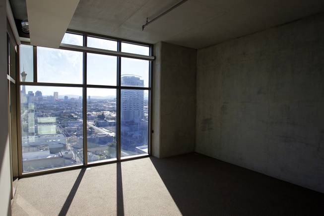 Inside a penthouse-level unit for lease at Juhl Las Vegas in downtown Las Vegas on Monday, November 5, 2012.
