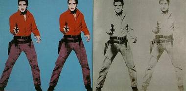 The work of Andy Warhol, such as “Double Elvis” will be on view in “Warhol Out West” at the Bellagio Gallery of Fine Art from Feb. 8, 2013 to Oct. 27, 2013.