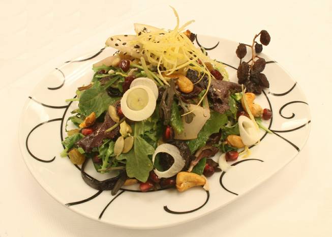 Society Cafe's fruit and nut salad