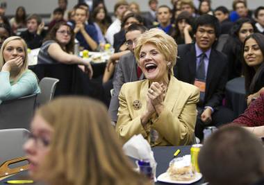 A number of Nevada politicians shared their opinions as high schoolers at the annual day of discussion presented by the Las Vegas Sun.