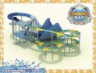 A rendering of the Beach Blanket Banzai attraction for the Cowabunga Bay Las Vegas water park.