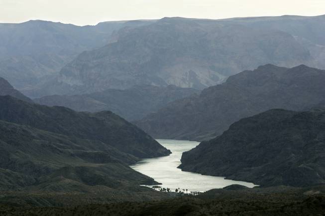 The Colorado River, which is the main source of water for Southern Nevada, winds past Willow Beach, Ariz.