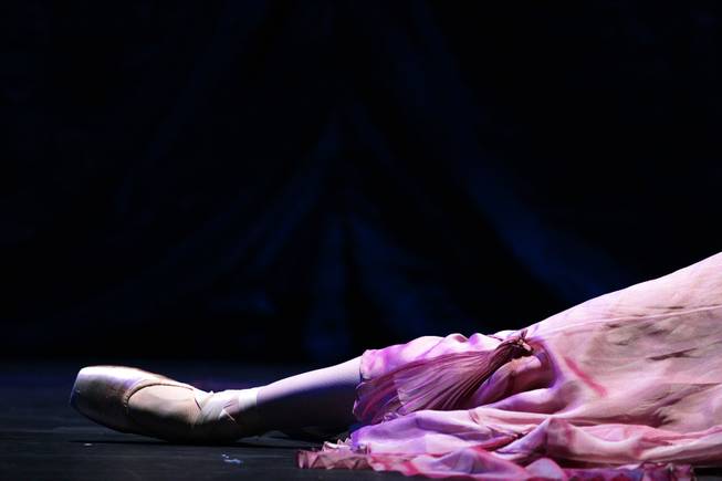 Sarah Fuhrman performs as Clara during a dress rehearsal for Nevada Ballet Theatre's "The Nutcracker" at the Smith Center in Las Vegas on Thursday, December 13, 2012.