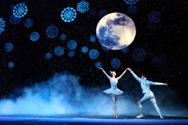 Steven Goforth and Alissa Dale perform as the Snow Prince and Winter Fairy during a dress rehearsal for Nevada Ballet Theater's "The Nutcracker" at the Smith Center on Thursday, Dec. 13, 2012.