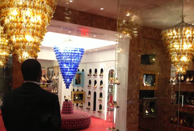 Christian Louboutin is located in the Forum Shops at Caesars Palace.