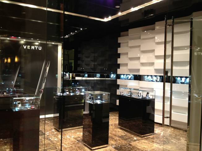 Vertu is a cell phone store located in the Esplanades at the Wynn Las Vegas.