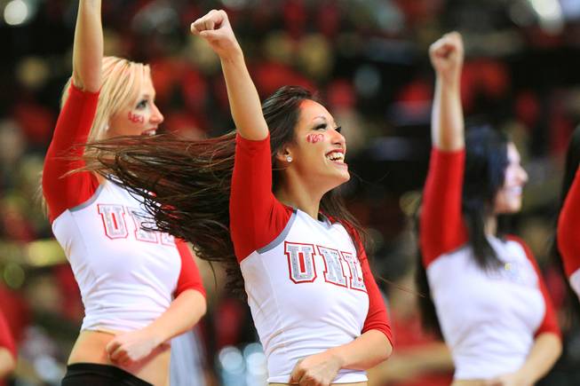 The UNLV Rebel Girls perform during their game against UNI Wednesday, Dec. 19, 2012 at the Thomas & Mack. UNLV won 73-59 to push their record to 10-1.