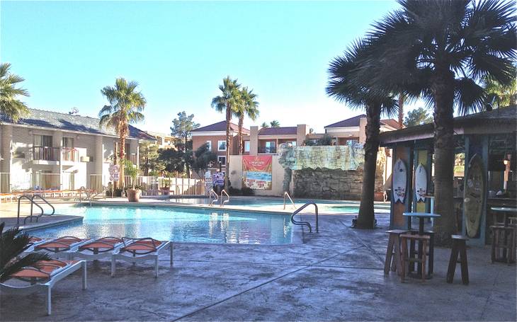 The pool at Hooters, shown here Dec. 19, 2012 is getting a makeover.  The new day club design will break ground in January and is set to open March 1, 2013.