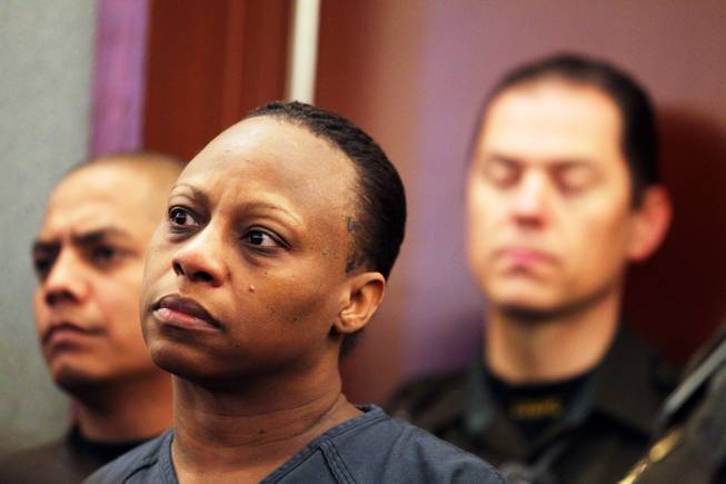 Brenda Stokes appears in Las Vegas Justice Court for a hearing at the Regional Justice Center on Friday, December 28, 2012.