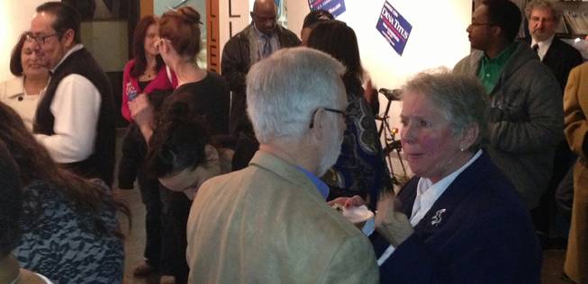 Supporters of Congresswoman Dina Titus of all political persuasions gather at The Beat to watch her swearing-in and celebrate her official return to Congress.