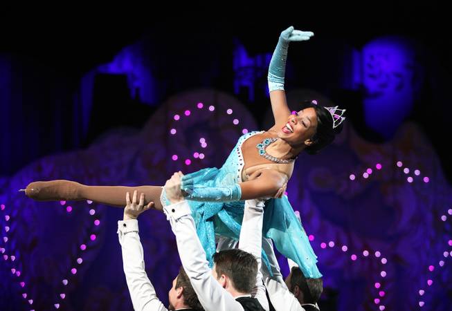 Soniah Spence performs as Tiana from "Princess and the Frog" during "Disney on Ice: Dare to Dream" at the Thomas & Mack Center in Las Vegas on Wednesday, January 17, 2013.
