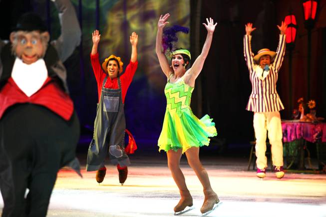 Skaters perform in "Disney on Ice: Dare to Dream" at the Thomas & Mack Center in Las Vegas on Wednesday, January 17, 2013.