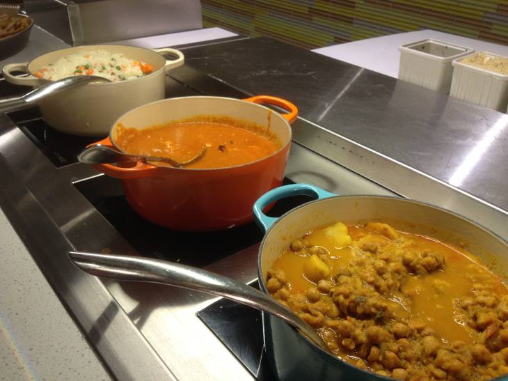 Indian food is among the offerings of the Aria Buffet after renovations on Jan. 11, 2013.