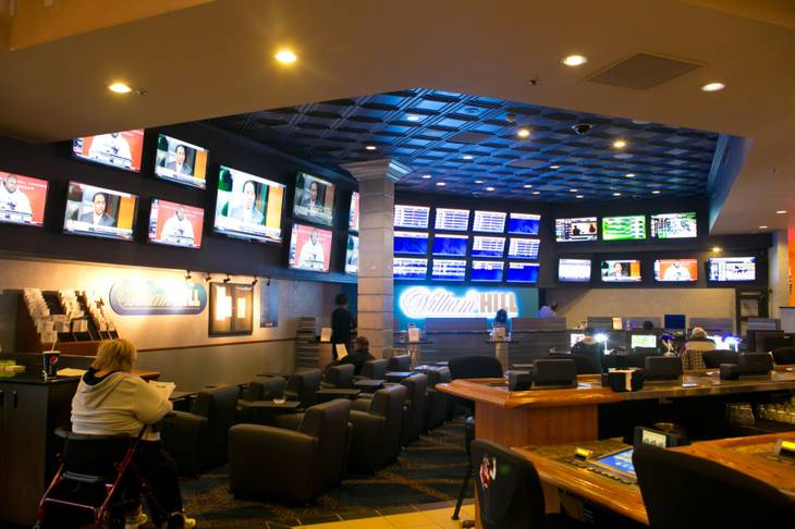 A look at the William Hill Sports Book at Terrible's, one of the many new additions the property has unveiled during their $7 million renovation, Wednesday, Jan. 16, 2013.