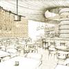 A rendering of the Five50 Pizza Bar, which is set to open this spring at Aria.