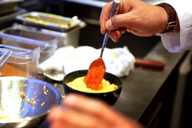 Chef Nobu Matsuhisa cooks egg donburi at the new Nobu ...