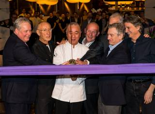 The Nobu Hotel and Restaurant ribbon-cutting opening with chef Nobu Matsuhisa and business partner and actor Robert De Niro in Caesars Palace on Saturday, Feb. 2, 2013.