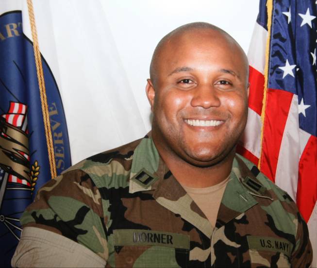 This undated photo released by the Los Angeles Police Department shows suspect Christopher Dorner, a former Los Angeles officer.
