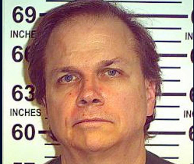 This May 15, 2012, file photo provided by the New York State Department of Corrections shows Mark David Chapman at the Wende Correctional Facility in Alden, N.Y.