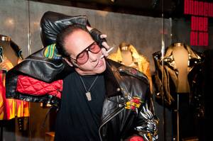 A memorabilia display for Andrew Dice Clay is unveiled at The Hard Rock Hotel in Las Vegas on Tuesday, March 12, 2013.