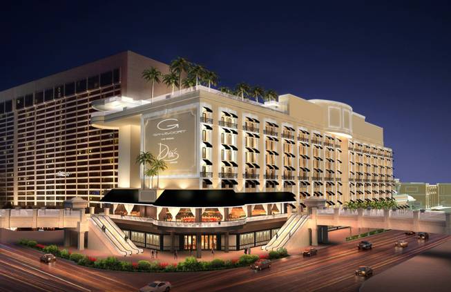 An imagining of the new Gansevoort Las Vegas. The new boutique resort replacing Bill’s Gamblin’ Hall & Saloon is slated to open in early 2014. 